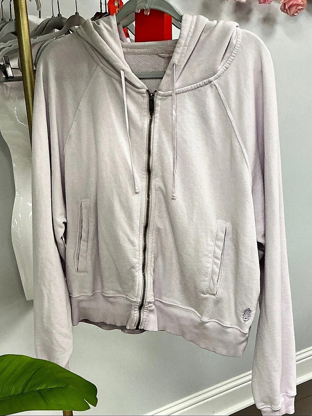 Free People Fast Break Set Pink Zip Hoodie & Shorts Set